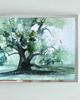 obrazy WYPRZEDAŻ SZTUKI! Akwarela Las oryginalny obraz 300g 21x30 cm