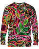 bluzy męskie Bluza Bez Kaptura Męska DR.CROW Drawn Flowers