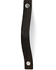 gałki do mebli Skórzany uchwyt meblowy COLORISO BLACK WOOD L