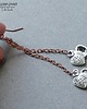 kolczyki - inne Urocze serduszka na łańcuszku dla fanki długich kolczyków handmade