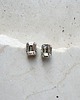 kolczyki srebrne Geometryczne kolczyki srebrne Octagon Mini