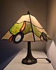 lampy stołowe Lampa witrażowa z dużymi minerałami