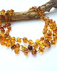 korale Bursztynowy naszyjnik na lince.