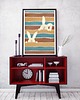 plakaty Kolorowe króliki - plakat fine art, giclee