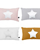 dekoracje świąteczne BOHO poduszka ze srebrną gwiazdką