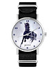 zegarki unisex Zegarek - Czarny koń cyfry - czarny, nylonowy