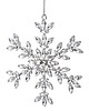 dekoracje świąteczne Ozdoba -  zawieszka  2 szt. śnieżynki  srebrne 2 szt. FIOCCO DI NEVE