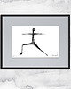 grafiki i ilustracje Minimalistyczna grafika z ramą nr 145 - joga