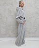 komplety damskie Lucia komplet z rozpinaną bluzą i szerokimi spodniami Glacier Gray