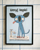 plakaty Plakat 30x40  łazienka myj łapki Chihuahua