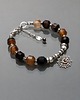 bransoletki wire wrapping Sepia  -  bransoletka