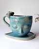 filiżanki Filiżanka ceramiczna  z twarzą  Morska 200ml