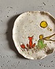 patery i talerze Talerz ceramiczny handmade inspirowany Małym księciem