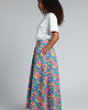 spódnice midi Spódnica Purosza kwiatowy wzór midi kieszenie rozmiar L