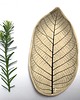 patery i talerze Talerzyk listek ceramiczny naturalny