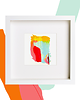 obrazy Obraz abstrakcja w ramce 27x27. Candy