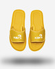 sandały i klapki damskie Klapki Kubota Rzep Żółte