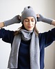 czapki damskie Czapka Merino & cashmere szara