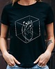 t-shirt damskie Koszulka damska czarna  Serce