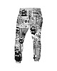 spodnie dresowe damskie DR.CROW Spodnie Fullprint Komiks Black