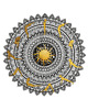 grafiki i ilustracje Mandala nr 47, Surya Namaskar