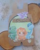 kartki scrapbooking Kartka na roczek dla chłopca (dinozaury)