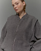 kurtki damskie Kurtka Shelter steel grey boucle