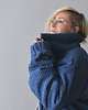 kurtki damskie Sztruksowa Kurtka Teddy Dusty Blue