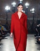płaszcze damskie Płaszcz Wełniany Czerwony Długi Zapinany na Napę Spicy Red 38