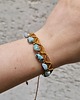 bransoletki z kamieni naturalnych Bransoletka Larimar & Hematyt