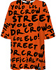 t-shirt damskie DR.CROW T-shirt Damski Oversize DrCrow Orange