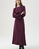 sukienki maxi damskie Śliwkowa Sukienka Maxi z Wiązaniem Gorsetowym