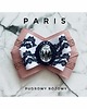 broszki Kolekcja PARIS  z grafiką retro w stylu francuskim