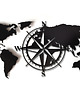Ozdoby na ścianę Rewelacyjna świata MAPA 3D COMPASS- sylwetka