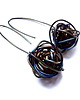 kolczyki wire wrapping tęczowe gniazda 
