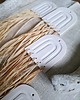 Ozdoby na ścianę Ceramika boho z rafią 4 zawieszki