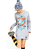 bluza bez kaptura damska Ice Bear Baggy Light