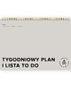 kalendarze i plannery Planer tygodniowy niedatowany, ADHD-friendly