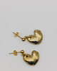 kolczyki z mosiądzu DEAR kolczyki serce złote