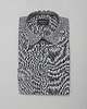 koszule męskie Koszula męska lniana lentini 00390 granatowy slim fit