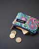 portfele damskie Mini portfel Paisley niebieski