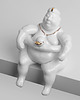 figurki i rzeźby Porcelanowa Figurka, Pływaczka Na Basenie