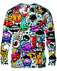 bluzy męskie Bluza Bez Kaptura Męska DR.CROW Graffiti Bizarre