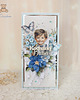 kartki scrapbooking Kartka dla babci, prezent na Dzień Babci "Forget Me Not 1" GOTOWA