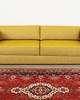 sofy i szezlongi Sofa żółta, skandynawski design, lata 00