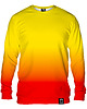 bluza bez kaptura damska Bluza Bez Kaptura Damska DR.CROW Ombre Yellow Red