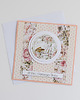 kartki scrapbooking Kwiatowa kartka ślubna