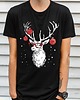 t-shirty męskie Koszulka  z nadrukiem Świąteczny jeleń