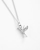 srebrne naszyjniki Rhodium Plated Hummingbird Necklace