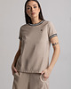 t-shirt damskie Bluzka wzbogacona taśmą  Click Fashion